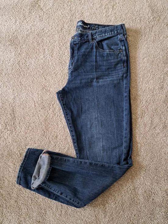 Eddie Bauer Jeans Women's Size 12 Boyfriend Fit Denim Blue Mid Rise Casual - Picture 13 of 14